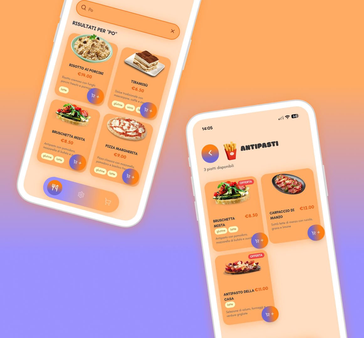 Food Book screen